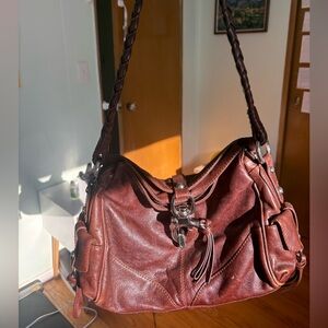 Francesco Biasia Chocolate Brown Shoulder Bag